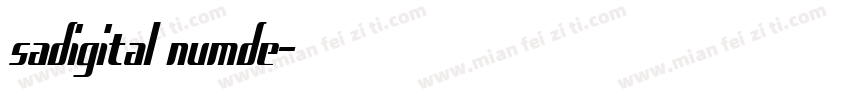 sadigital numde字体转换